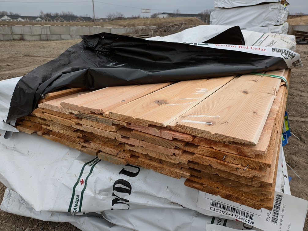 Western Red Cedar 1"x8" Utility Channel Bandsawn, Kiln Dried, 470 Linear Feet, 254 Sq. Ft., 10' Lengths