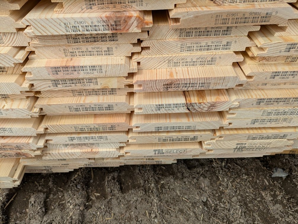 Pine 1"x6" WP4 Nickel Gap Outs, 4992 Linear Feet, 2080 Sq. Ft., 12' Lengths