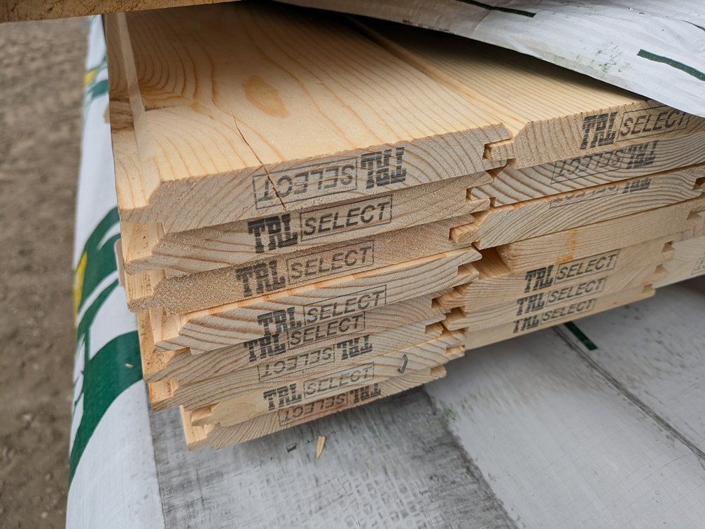 Pine 1"x6" WP4 Nickel Gap Outs, 384 Linear Feet, 160 Sq. Ft., 6' Lengths