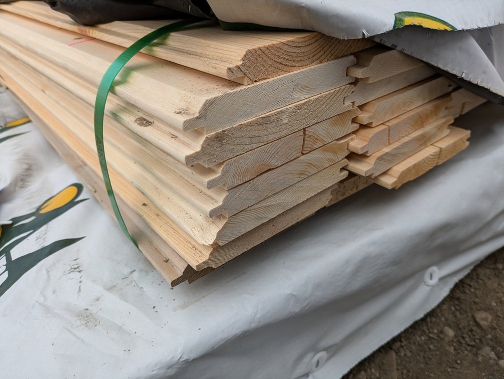 Pine 1"x6" WP4 Nickel Gap Outs, 630 Linear Feet, 262 Sq. Ft., 10' Lengths