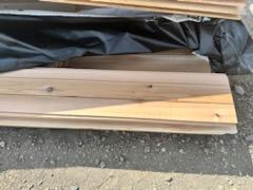 Western Red Cedar 1"x8" Utility Thick Butt Bevel, Kiln Dried, 836 Linear Feet, 452 Sq. Ft., 18' and 20' Lengths