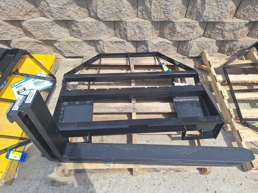 2025 Mower King Skid Steer Forks, Adjustable, Quick Attach, 4,000 Lb. Rating, Unused