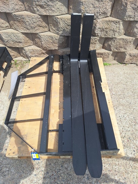 2025 Mower King Skid Steer Forks, Adjustable, Quick Attach, 4,000 Lb. Rating, Unused