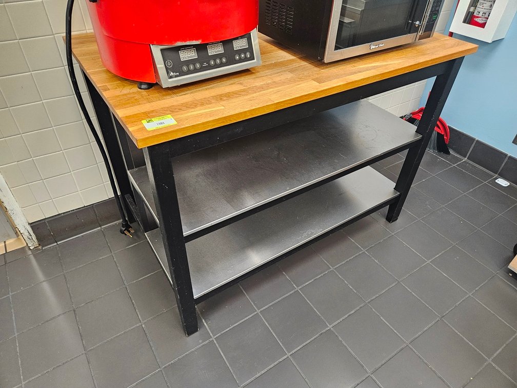 Wood Top Kitchen Table, 50"x31"x36"