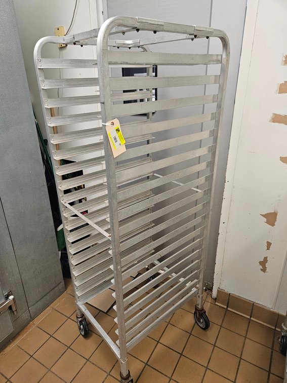 Aluminum Sheet Pan Rack on Wheels