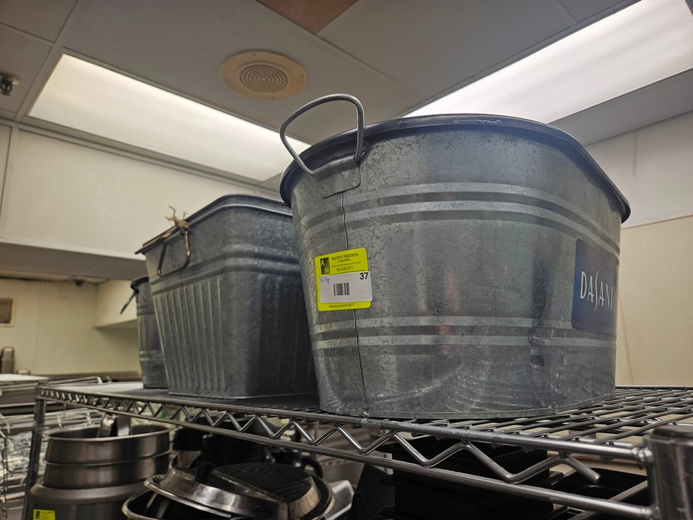 4 Assorted Metal Ice Buckets