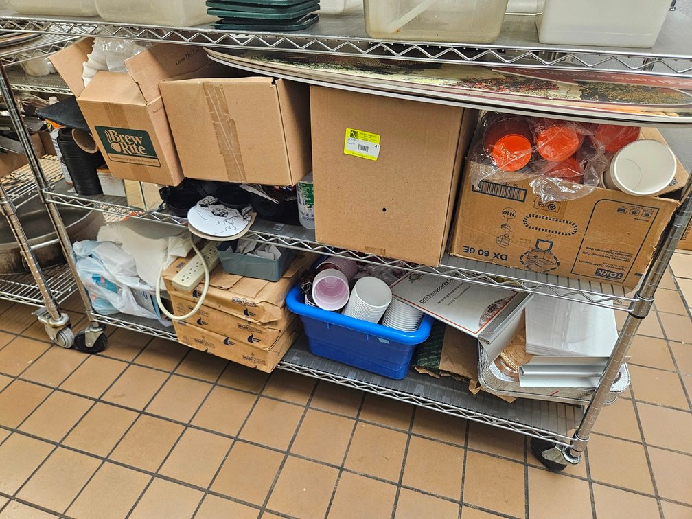 Assorted Paper Products, More on Bottom 2 Shelves