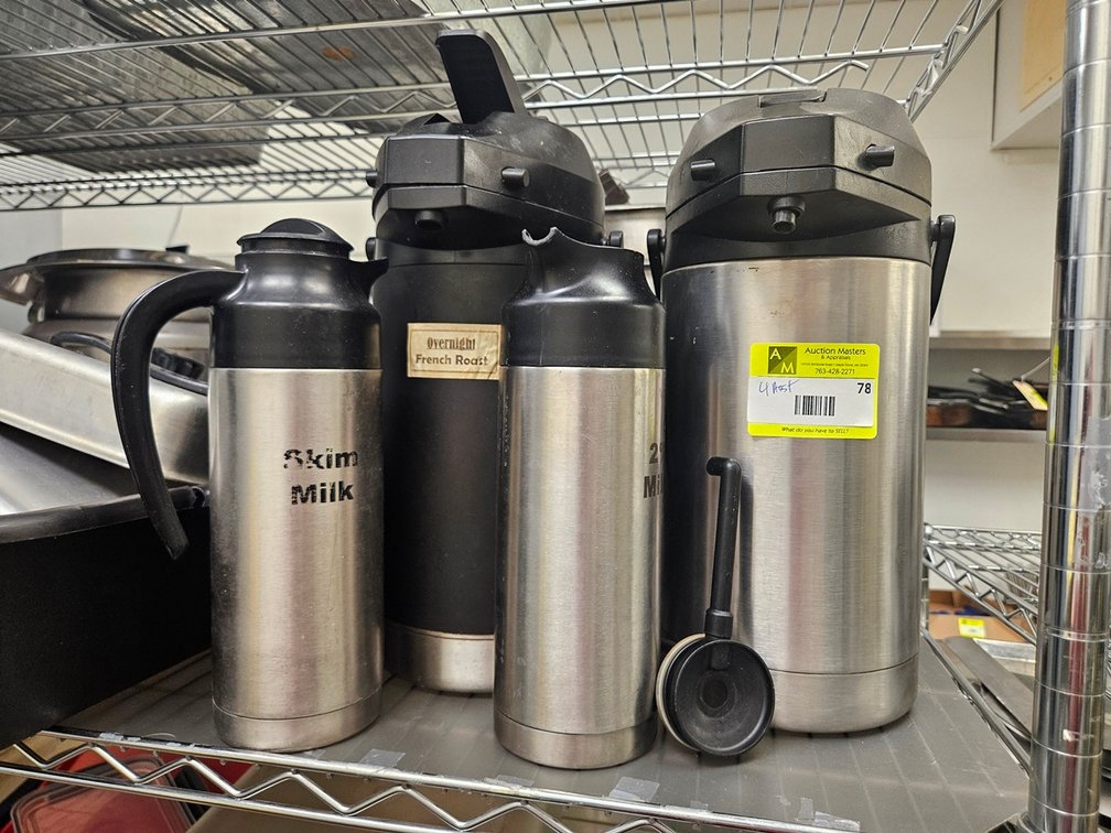 4 Assorted Coffee Servers