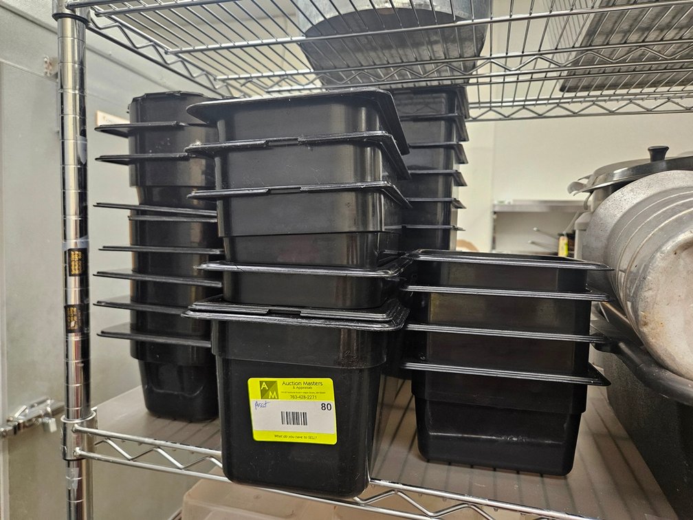 Assorted Plastic Bins