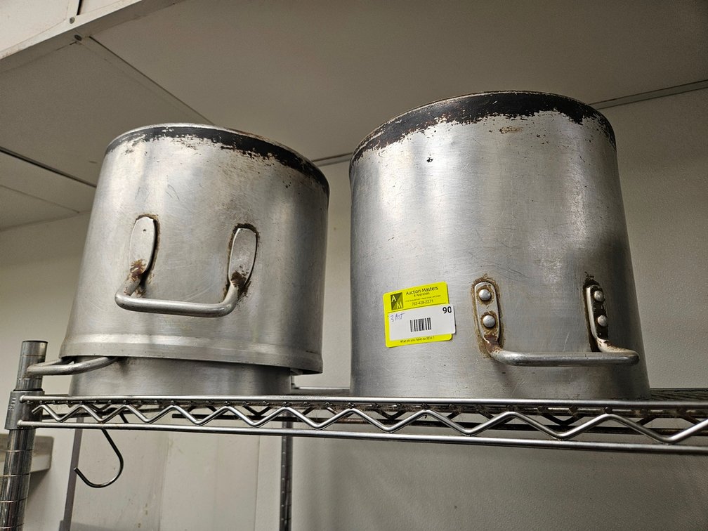 3 Assorted Aluminum Stock Pots