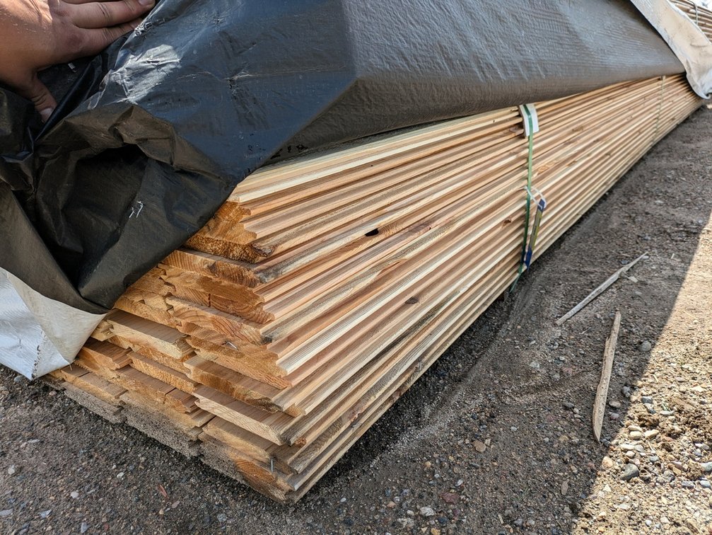 Western Red Cedar, 1x6, Tongue & Groove V-Joint Fineline, Kiln Dried, 2016 Linear Feet, 861 Sq. Ft., 14' Lengths
