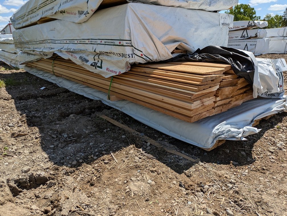 Western Red Cedar, 1x8 Utility, Thick Butt Bevel Siding, Kiln Dried, 1050 Linear Feet, 623 Sq. Ft., 14' Lengths