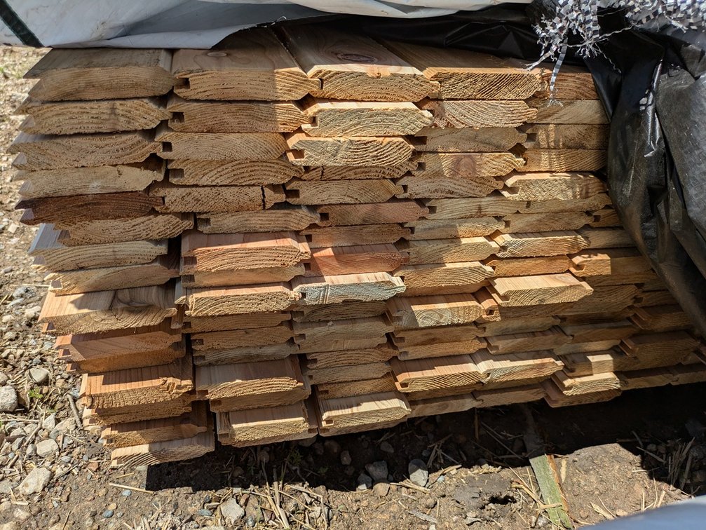 Western Red Cedar, 1x4 Utility, Kiln Dried, Tongue & Groove V-Joint, 2808 Linear Feet, 731 Sq. Ft., 12' Lengths