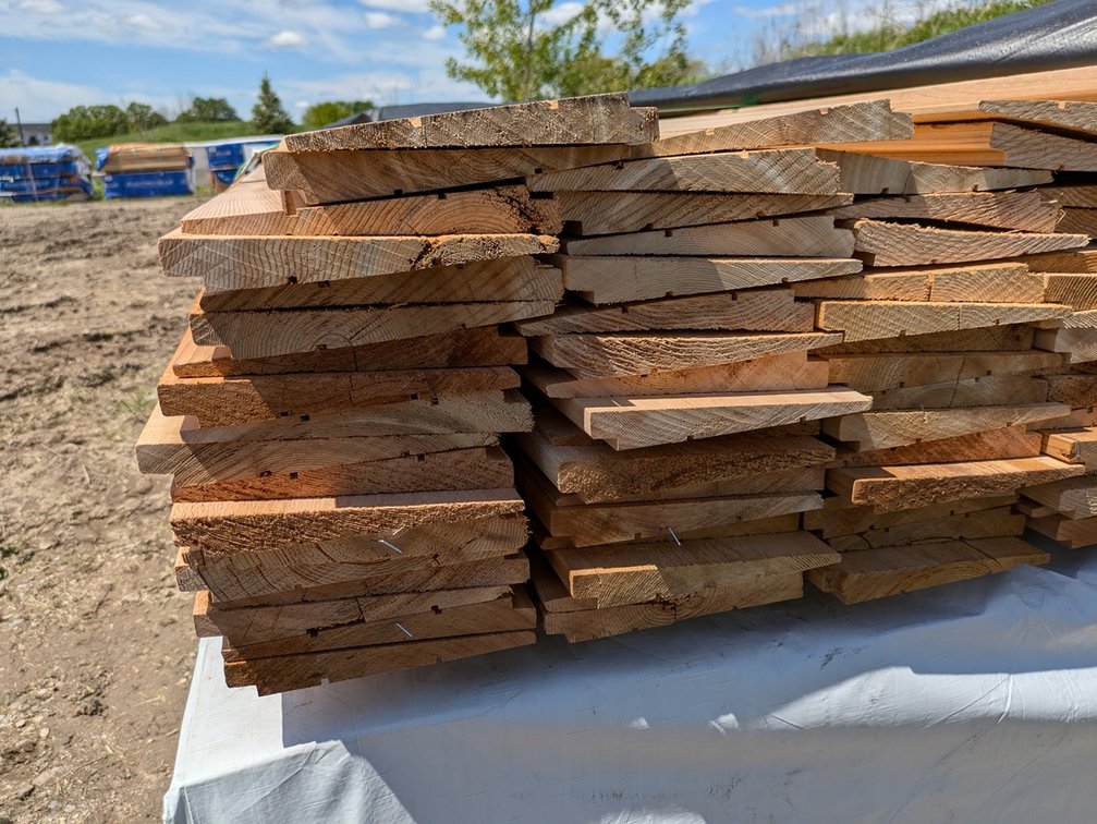 Western Red Cedar, 1x8 Utility, Thick Butt Bevel Siding, Kiln Dried, 1020 Linear Feet, 605 Sq. Ft., 10' Lengths