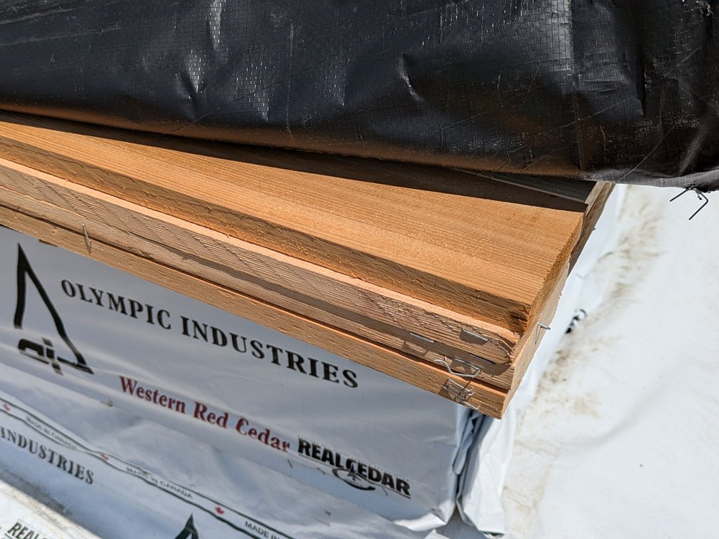 Western Red Cedar, 1x4 Utility, Kiln Dried, Ideal for Fence Boards - Pickets, 294 Linear Feet, 6' Lengths
