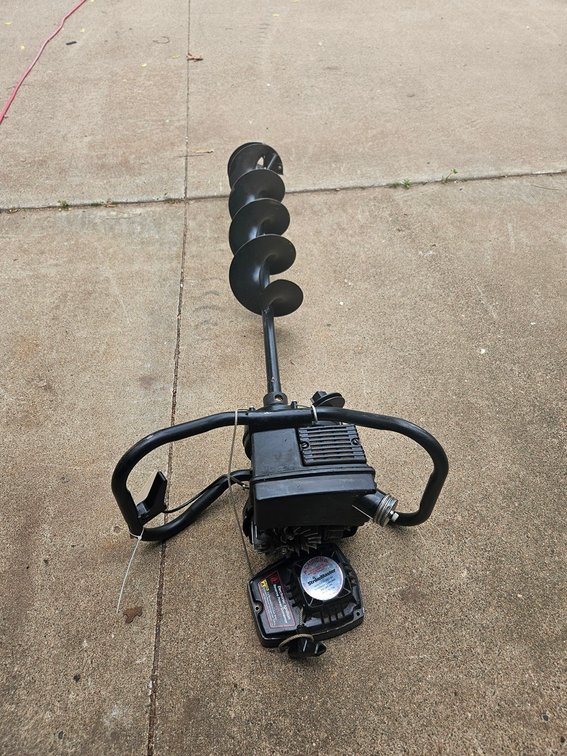 Strikemaster Ice Auger, 49cc Gas Engine