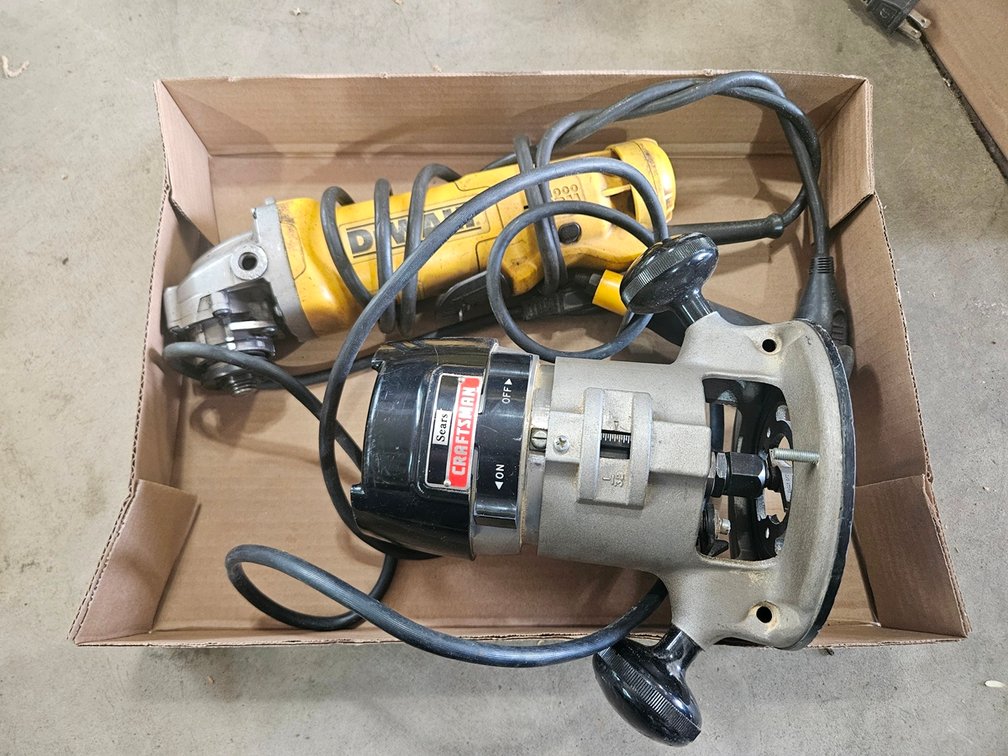 Craftsman Router Model 315.17361, Dewalt DWE402 Angle Grinder