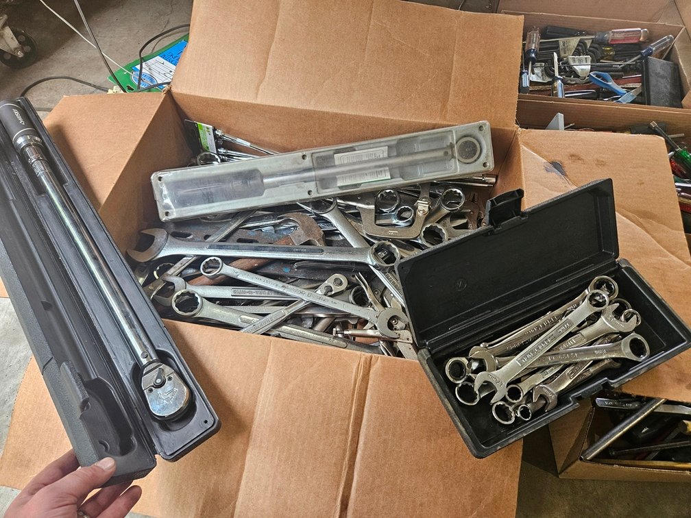 Assorted Large Wrenches, Clamps, Torque Wrenches, More