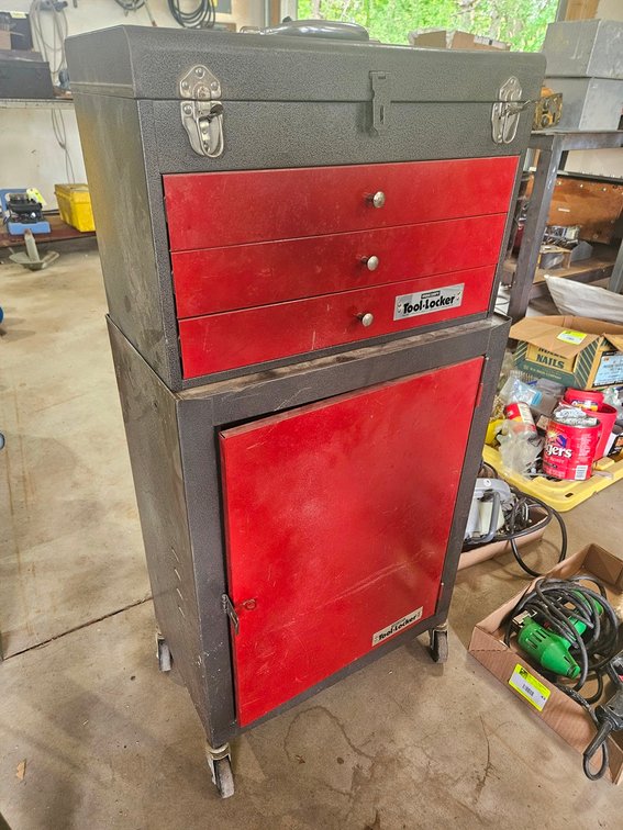 Tool Locker Tool Cabinet on Wheels, 20"x11"x40"