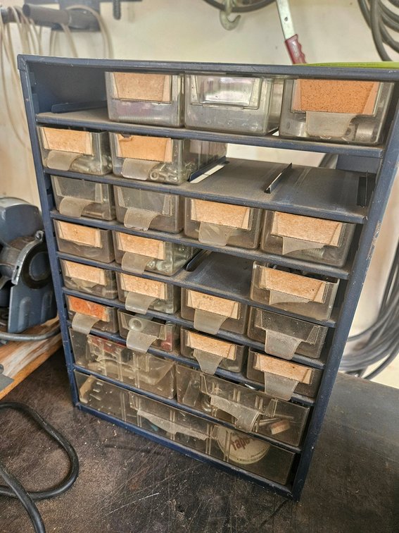 Hardware Organizer with Hardware