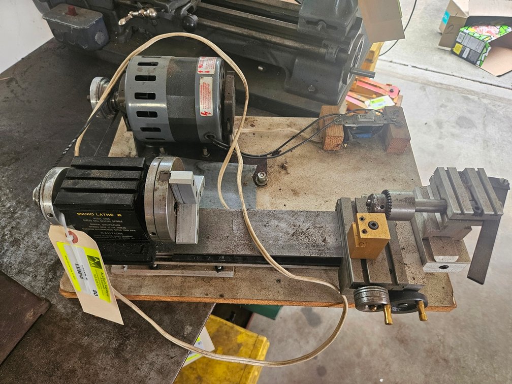 Mini Lathe with Electric Motor