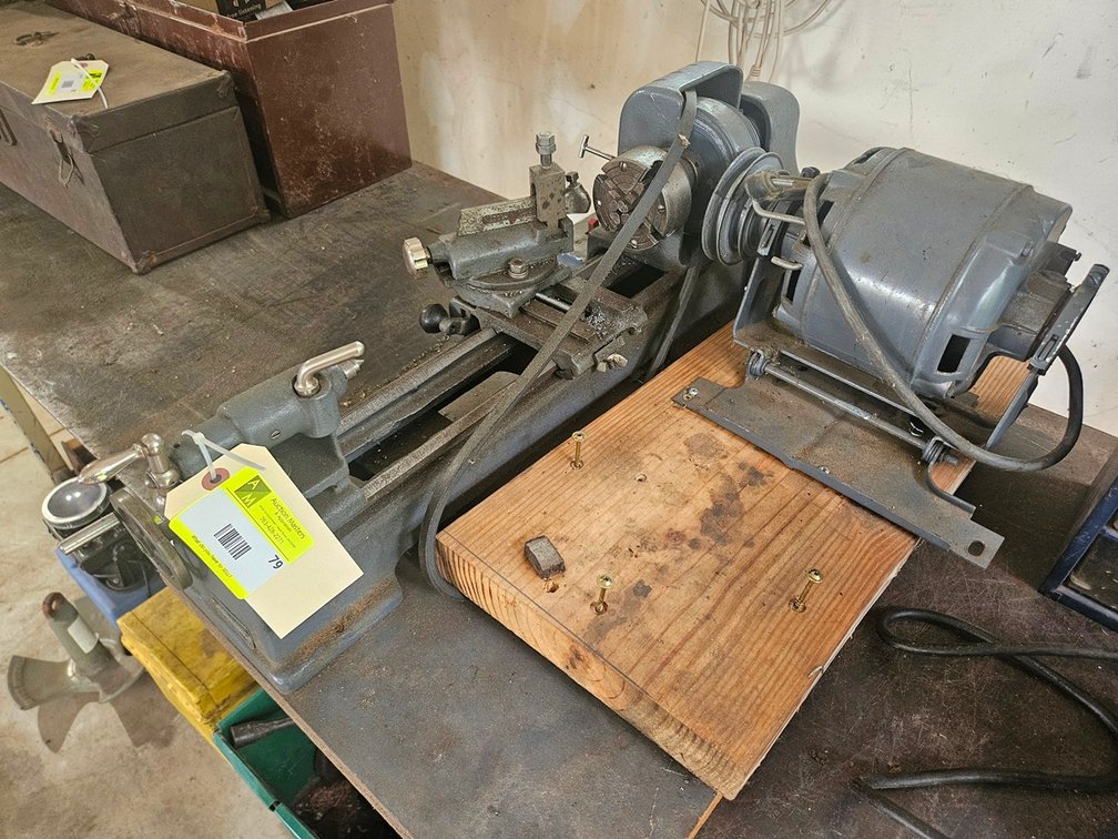 Sears Roebuck Lathe with Electric Motor
