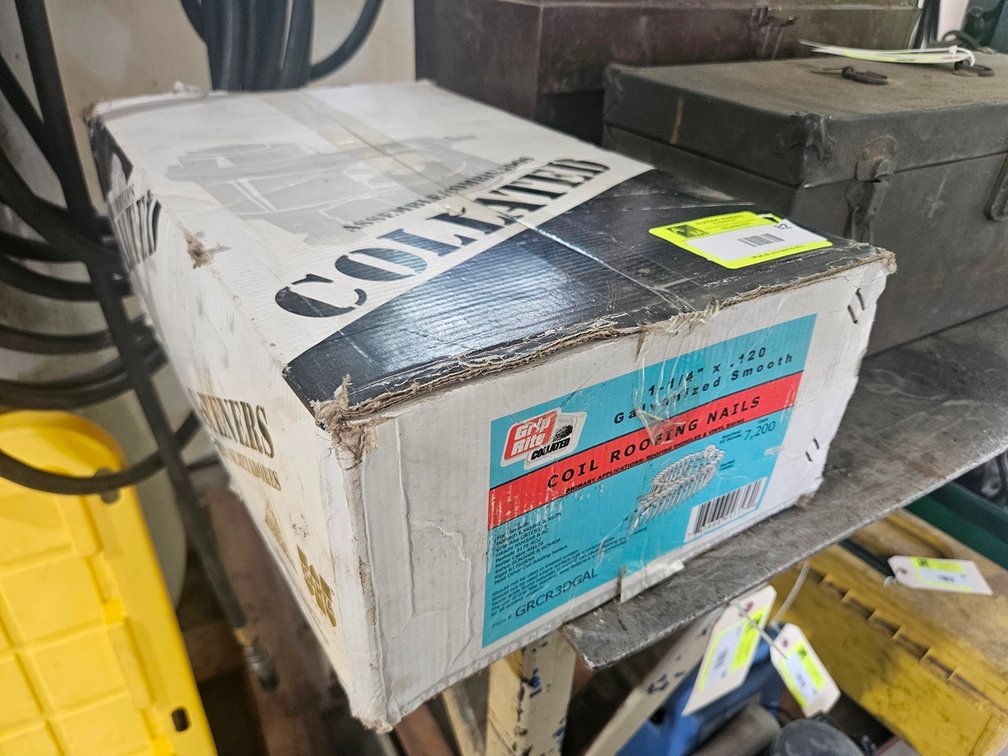 Box of 1.25" Galvanized Roofing Nails