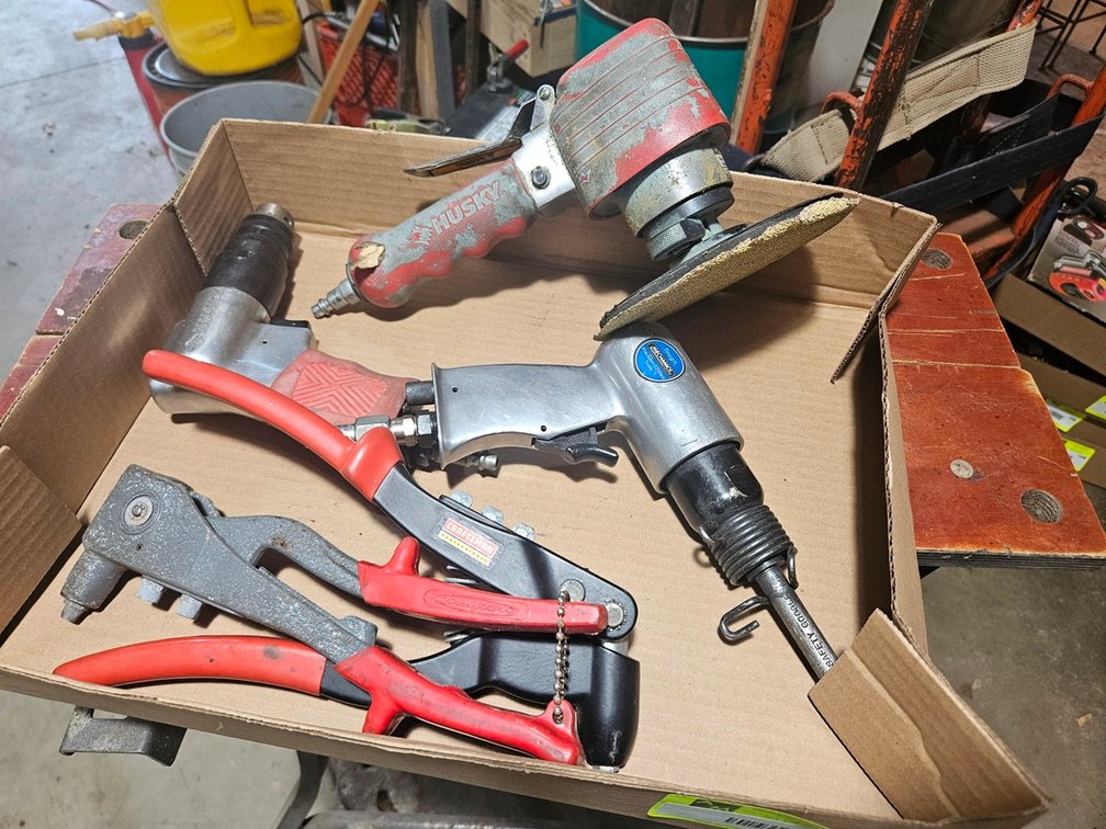 3 Assorted Pneumatic Tools, Rivet Tools