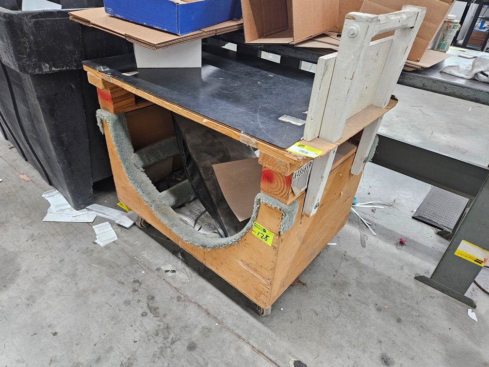 Wood Cart, 38"x24"x28"