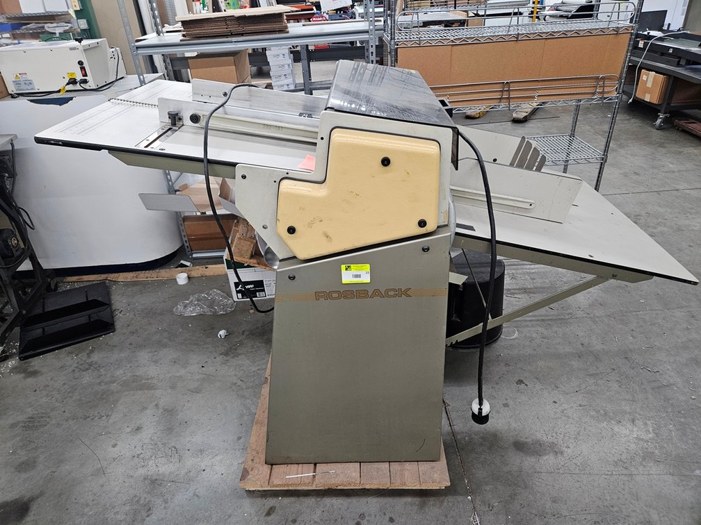 Rosback Scoring/Perforating Machine, Model 223BVB, 115V