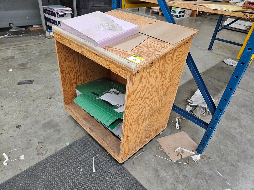 Wood Cart, 29"x22"x32"