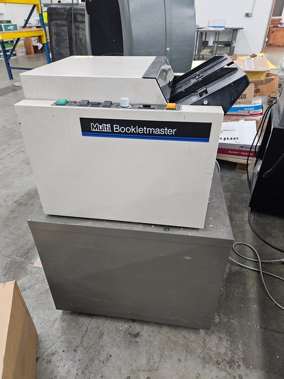 Multi Bookletmaster Binding Machine on Stand with Wheels, Model BM60, 115V