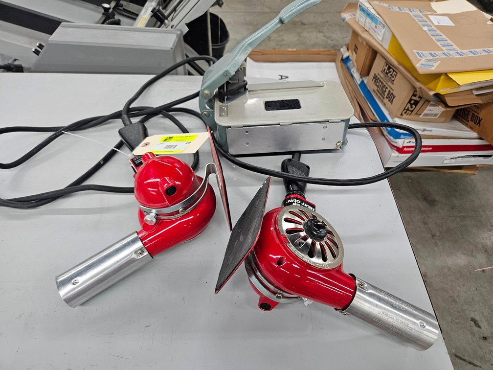 2 Uline Heat Guns, Corner Rounder