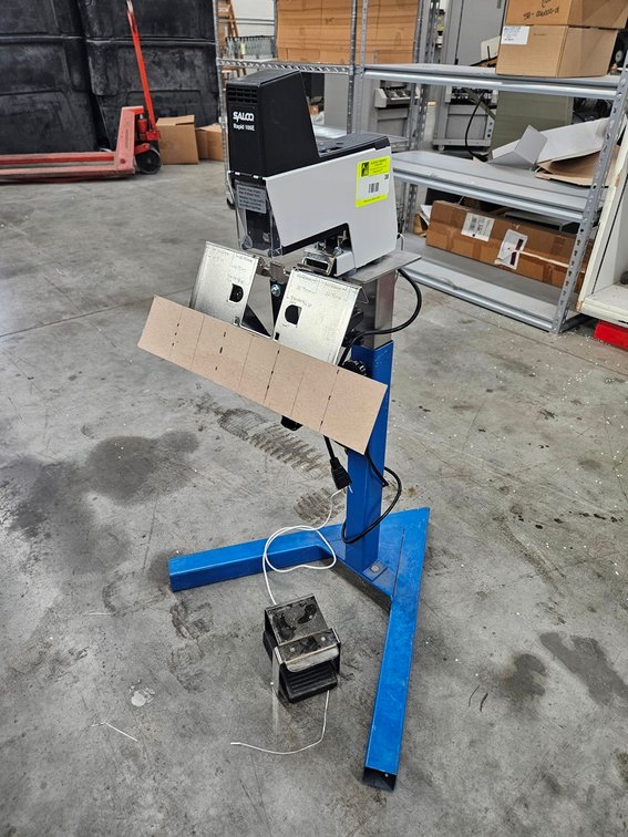 Salco Rapid 106E Stapler on Stand with Foot Switch