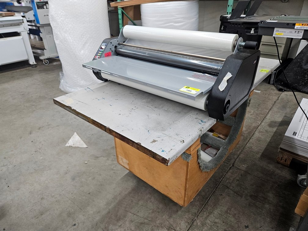 Dik Minikote Pro 27" Laminator, Cart with Wheels 60"x30"x29"