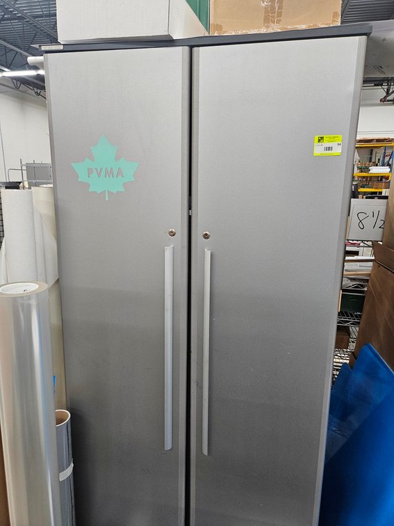 Composite 2 Door Storage Cabinet, 35"x20"x76"