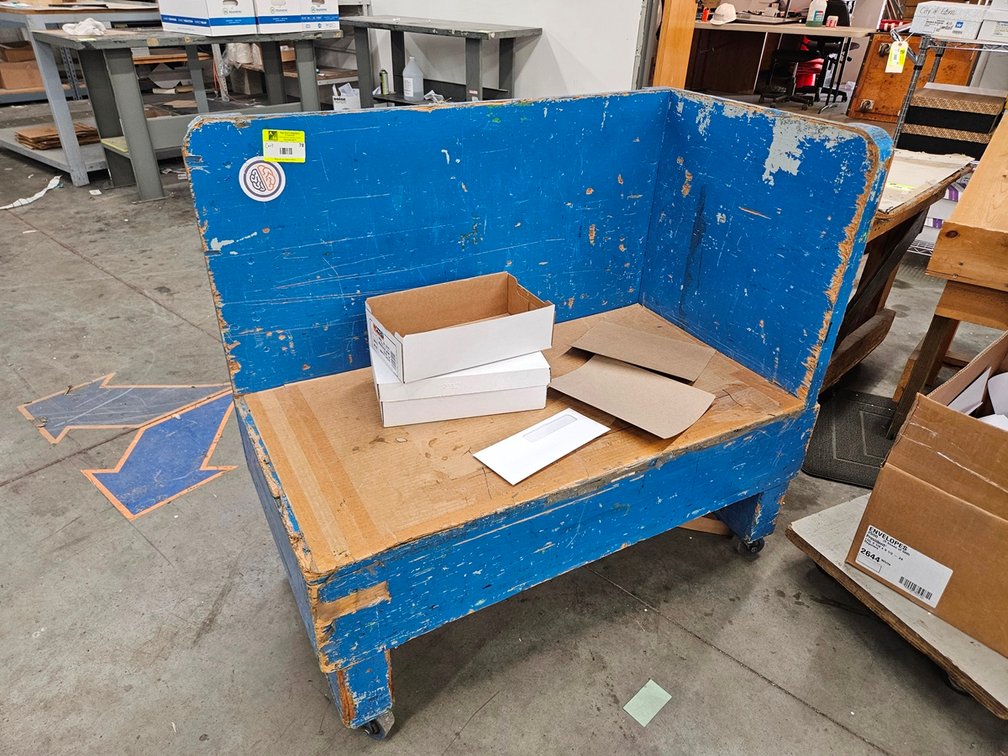 Wood Cart, 40"x22"x38"