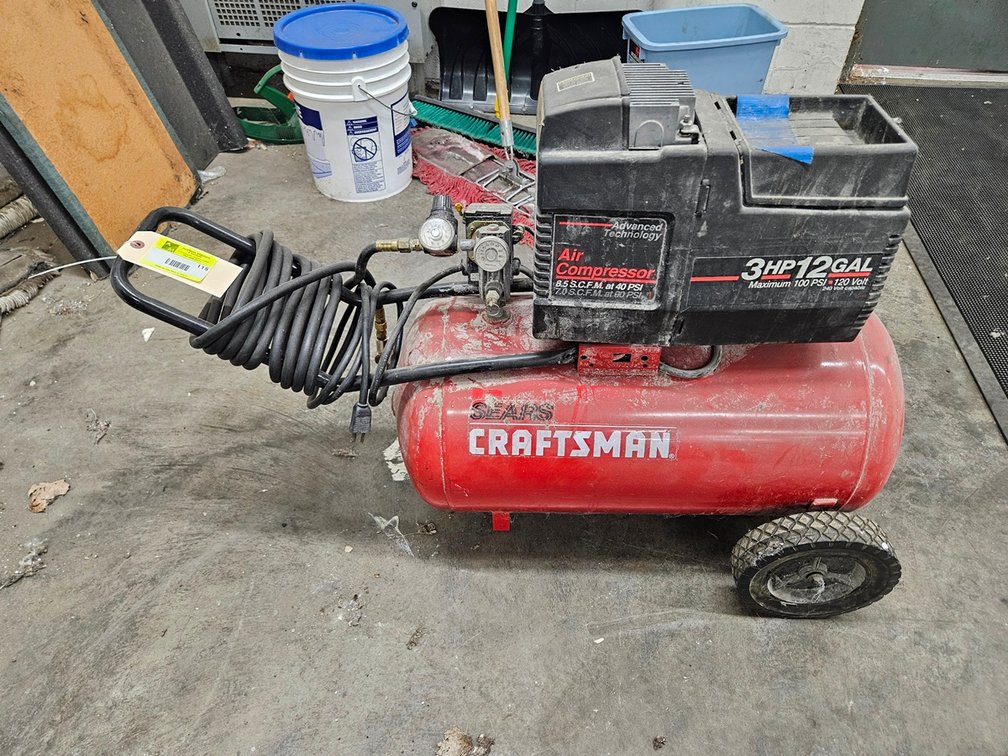 Craftsman 12 Gallon Air Compressor, 3 HP