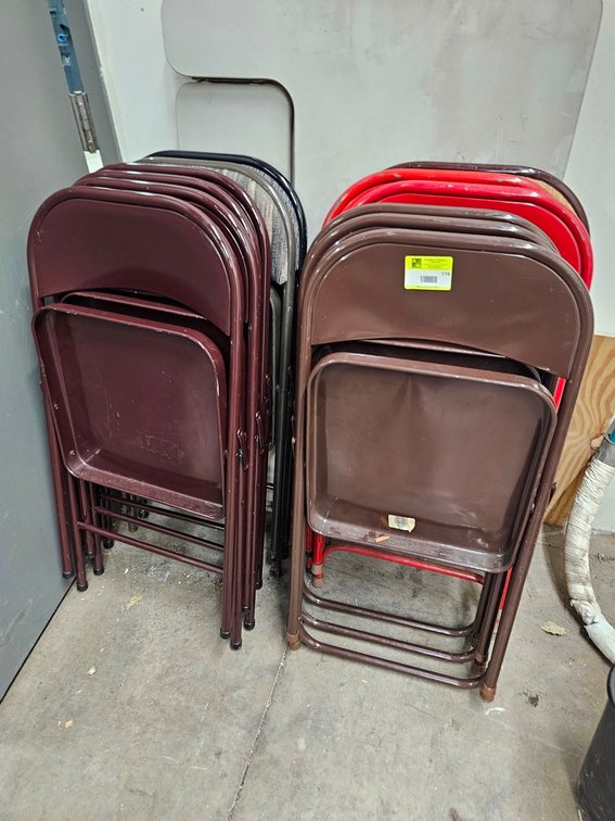 12 Assorted Folding Chairs