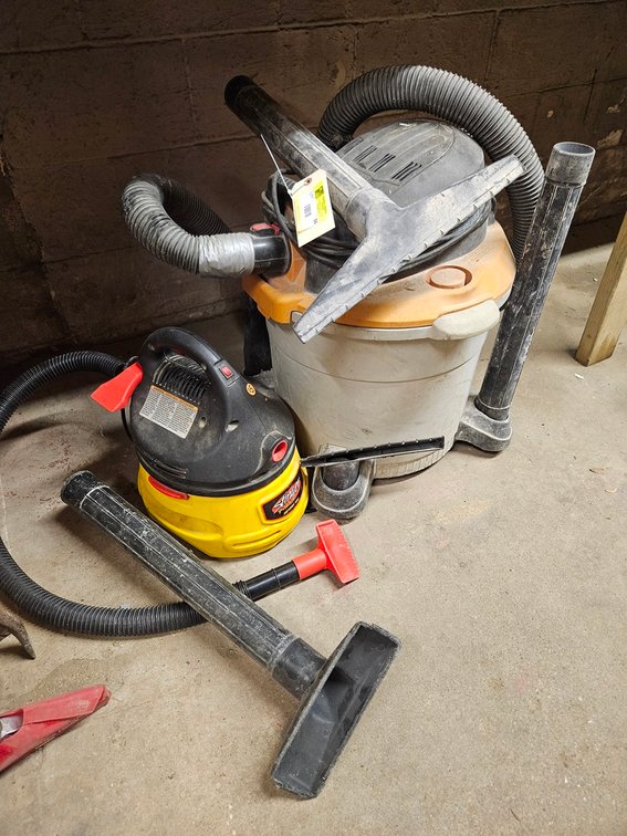 Stinger Shop Vac, Ridgid Shop Vac