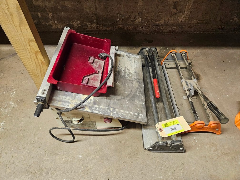 Tool Shop 7" Tile Saw, 2 Tile Cutters