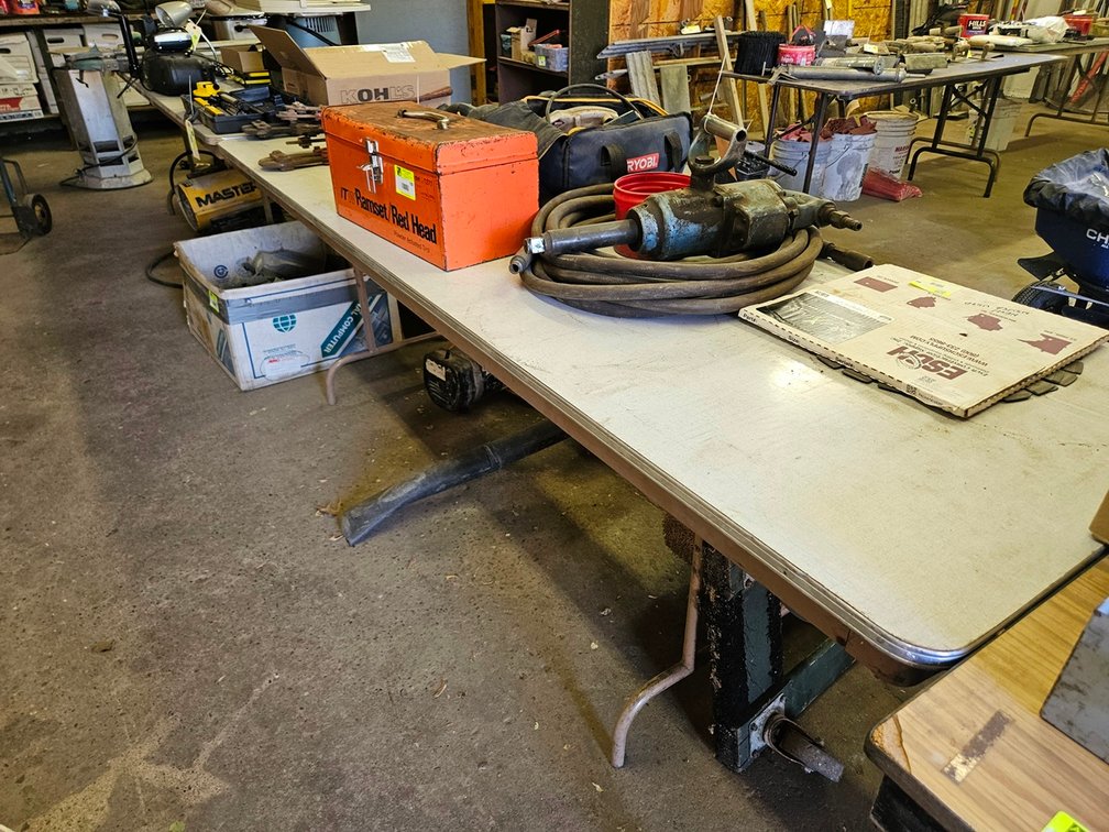 2 Folding Tables 96"x30", Table 96"x36"