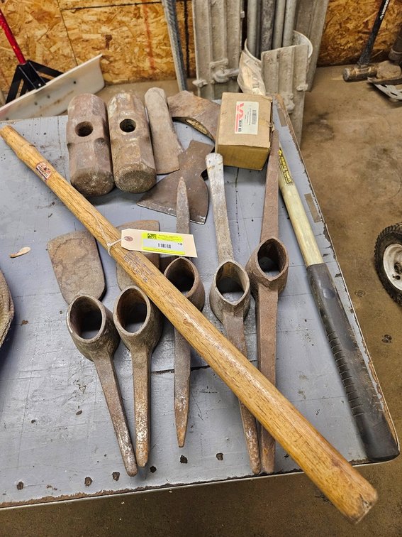 Assorted Pick Axes, Mauls