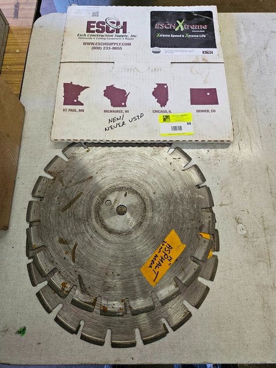 NEW Esch Xtreme 20mm Concrete Blade, 2 Asphalt Blades