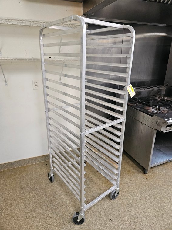 Aluminum Sheet Pan Rack on Wheels