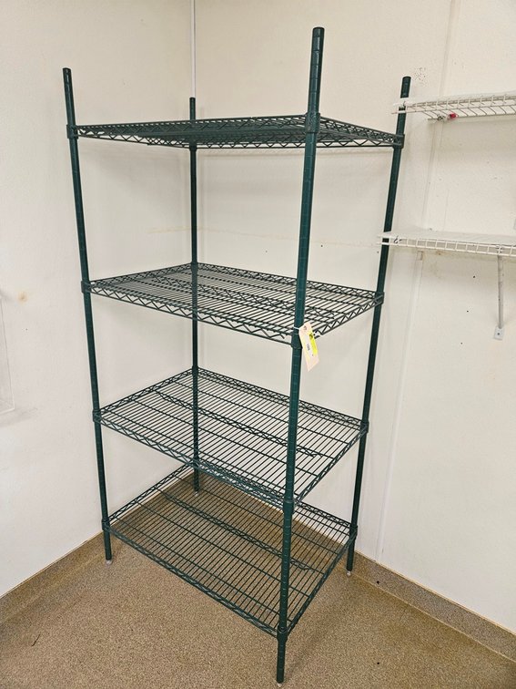 Wire 4 Tier Shelf, 36"x24"x75"