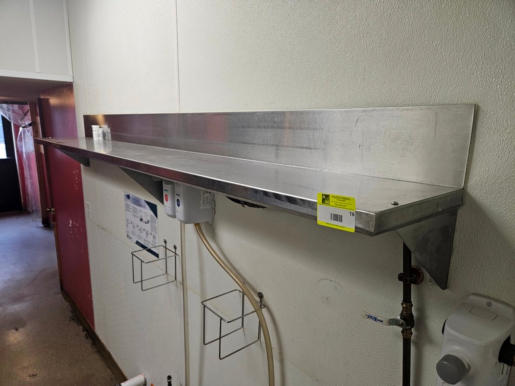 SS Wall Shelf, 96"x12"