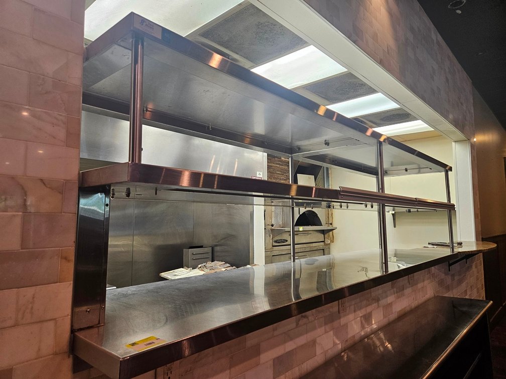 SS 2 Tier Pass Thru Shelf, 108"x24"x28"