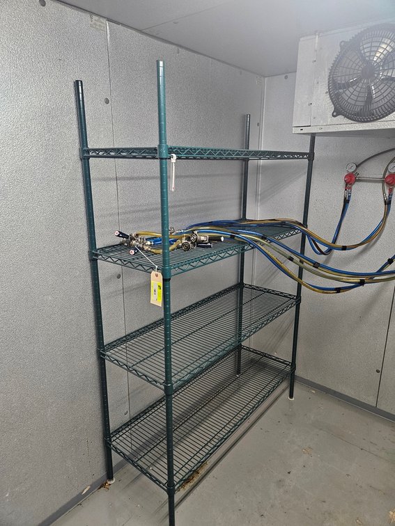 Wire 4 Tier Shelf, 48"x18"x72"