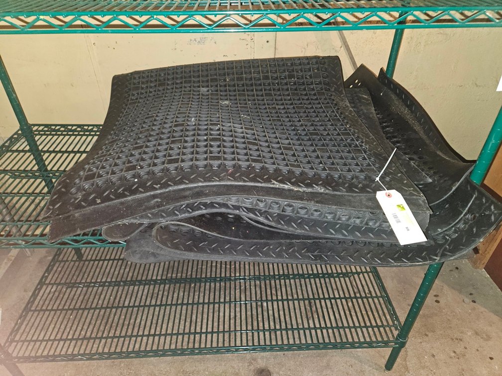 8 Rubber Anti Fatigue Mats, Approx. 60"x30"